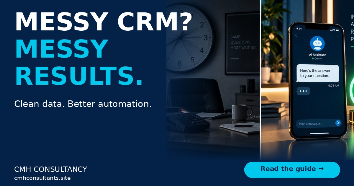 CRM Hygiene 101 — Why Clean Data Is the Foundation of AI Success